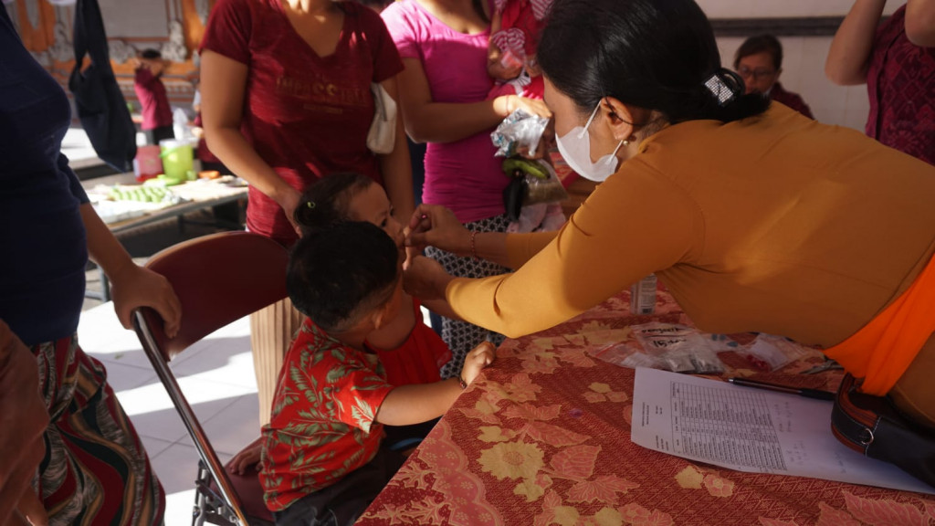Pelaksanaan Posyandu Balita di Banjar Delod Yeh Kekeran